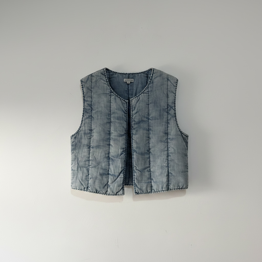 Preloved, Blue Rails Waistcoat, Medium