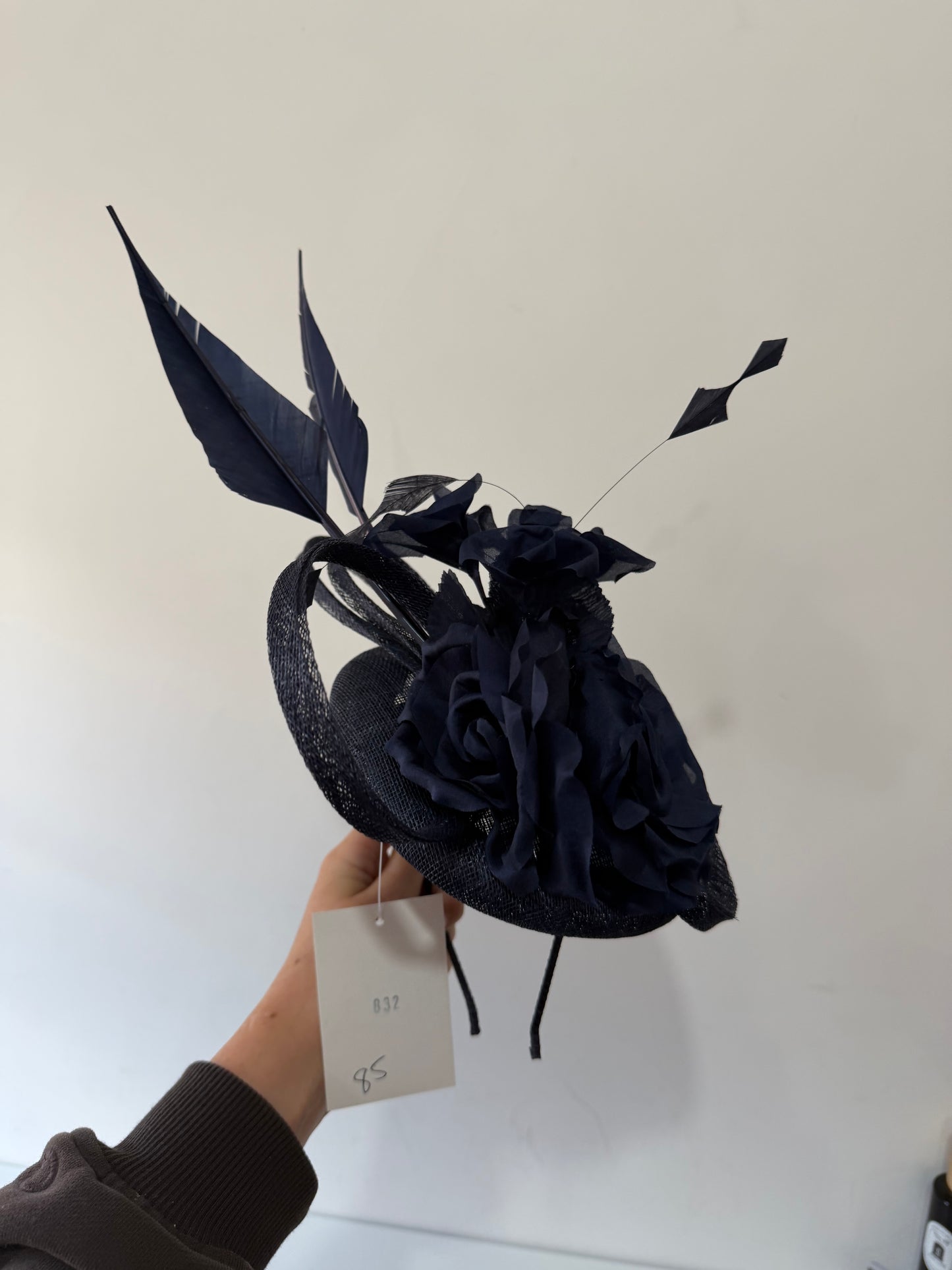 Navy Snoxell & Gwyther Pillbox Fascinator