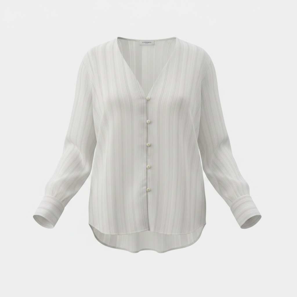 Preloved White Equipment Femme Blouse, L