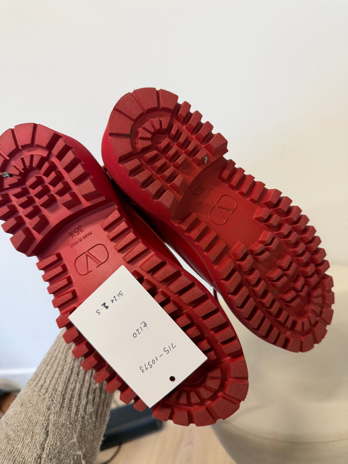 Preloved Red Valentino Loafers Size UK 2.5 Red