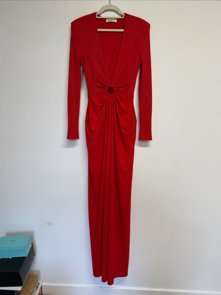 Preloved Mango Capsule Dress Size S, BNWT Red