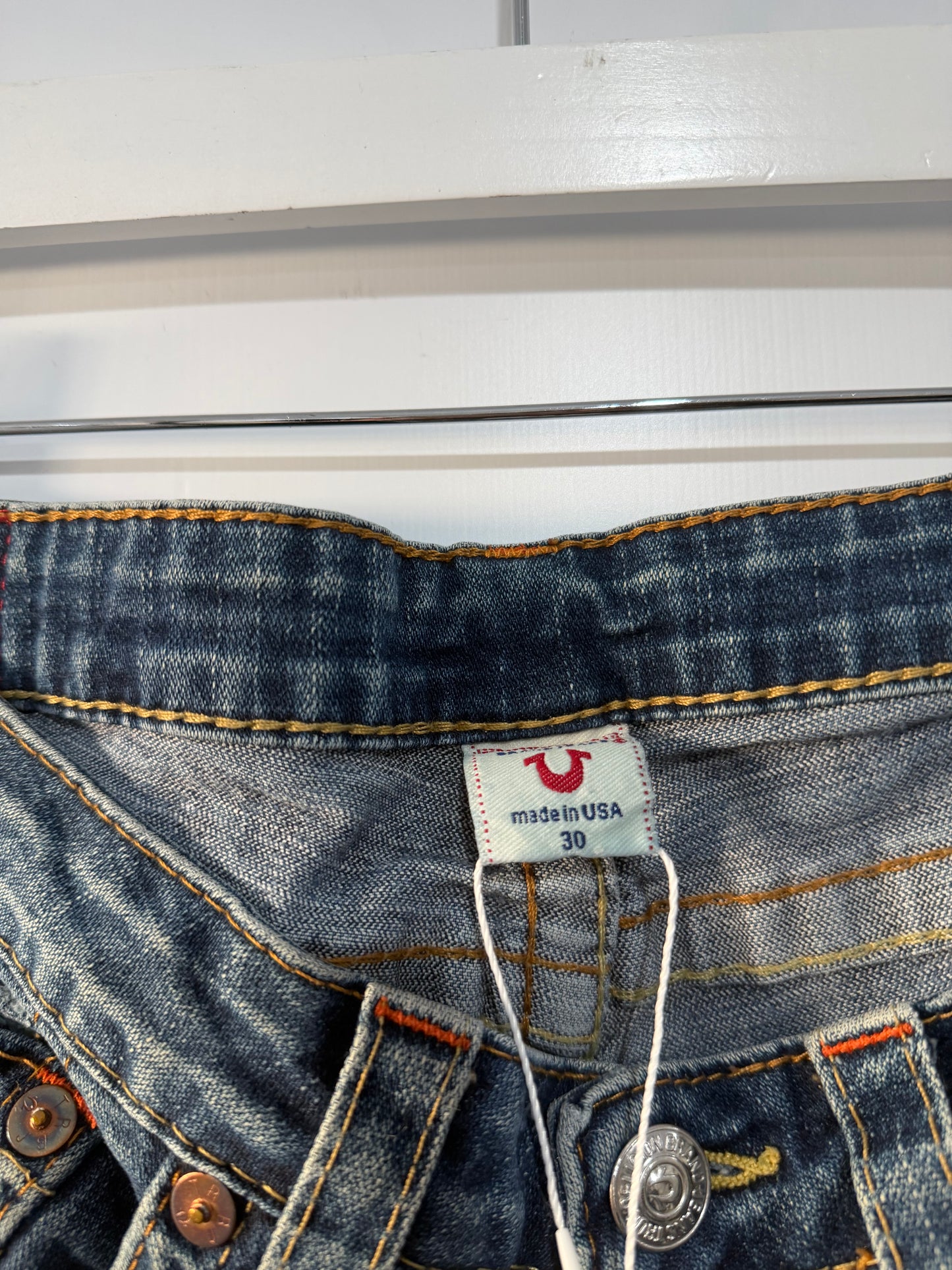 Navy True Religion Jeans, 30