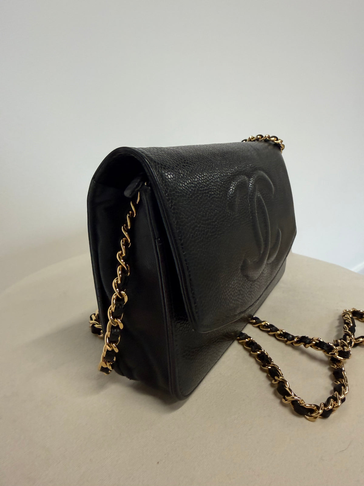 Preloved Chanel Handbag Black