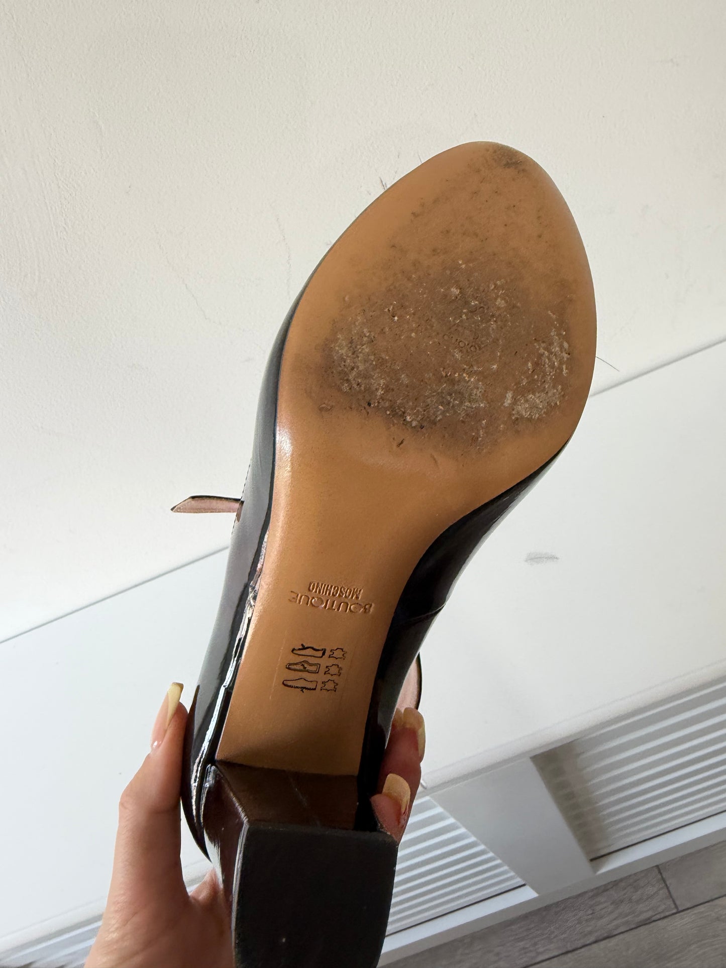Black Boutique Moschino Shoes, Size 5