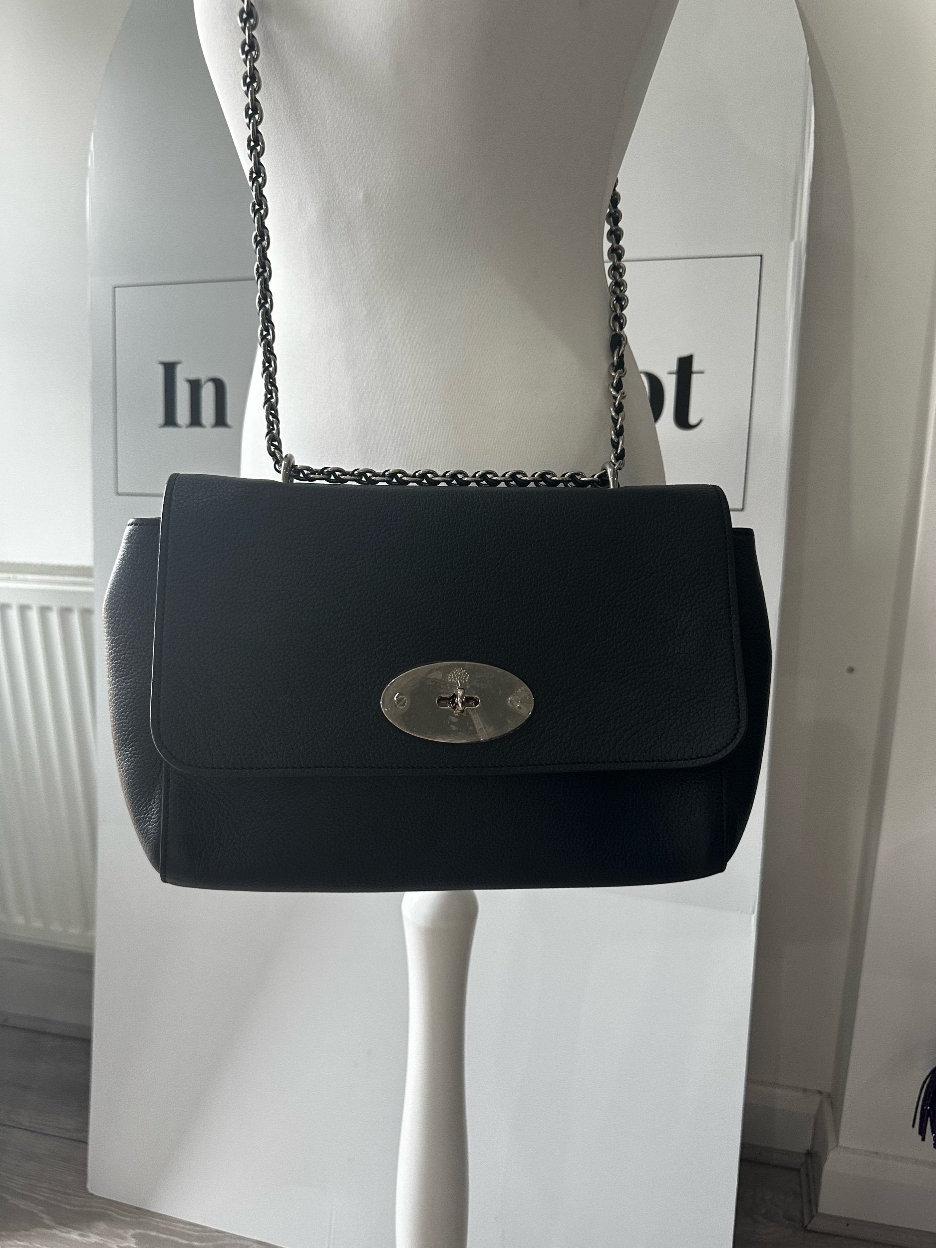 Mulberry Medium Lily Navy Bag