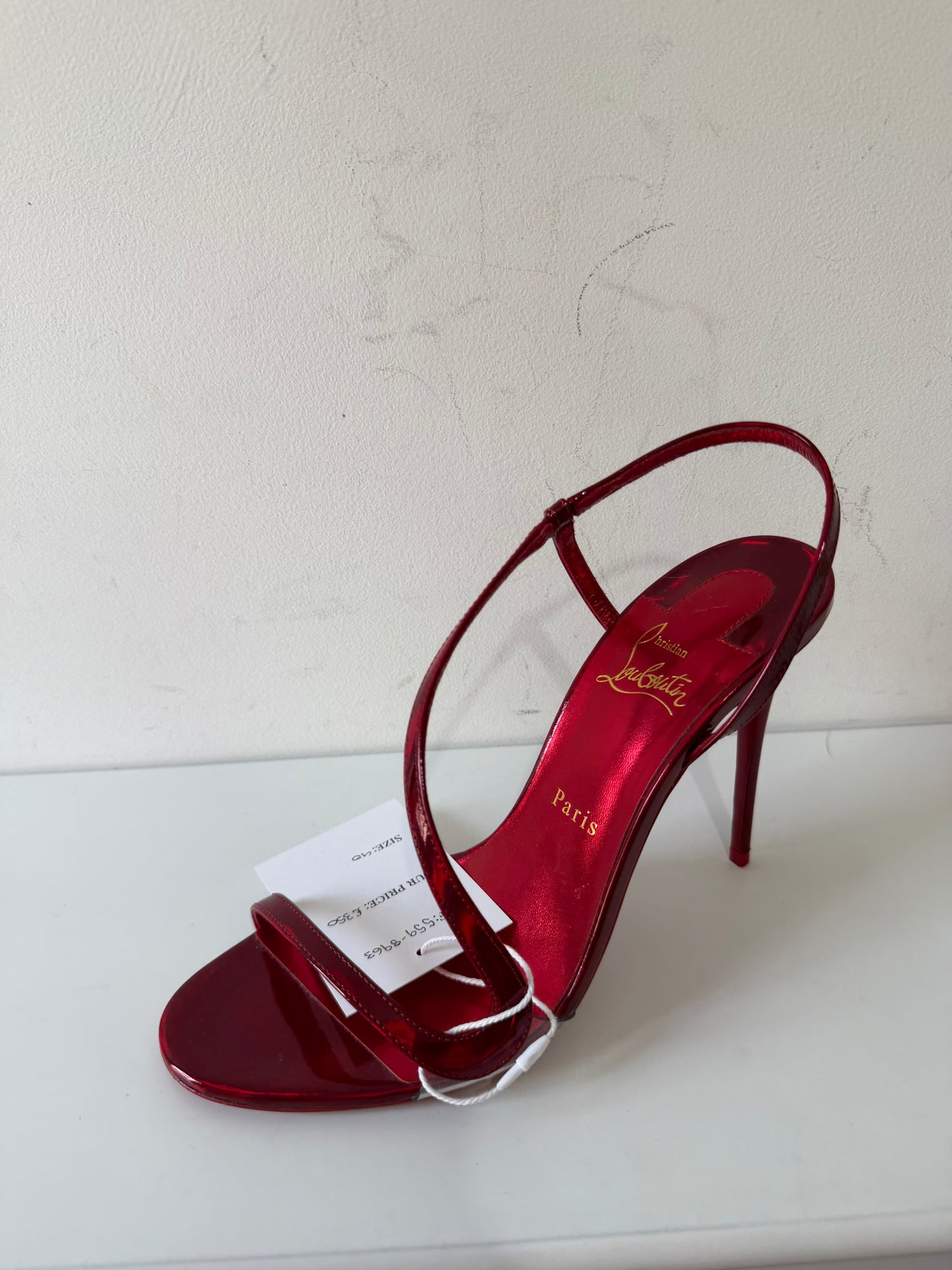 Preloved Red Christian Louboutin Heels, Size 40