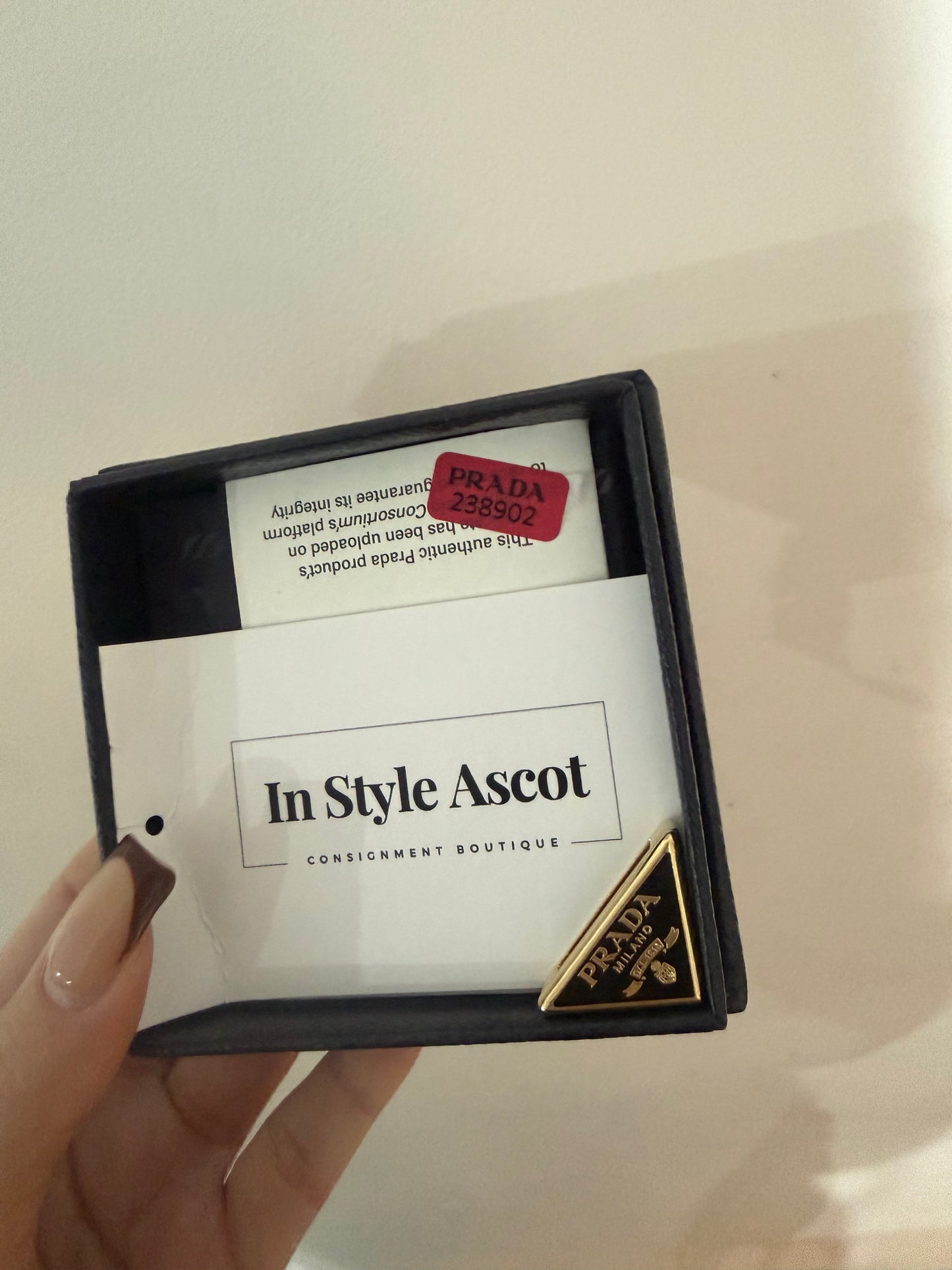 Metal Scarf Clip Prada Pin