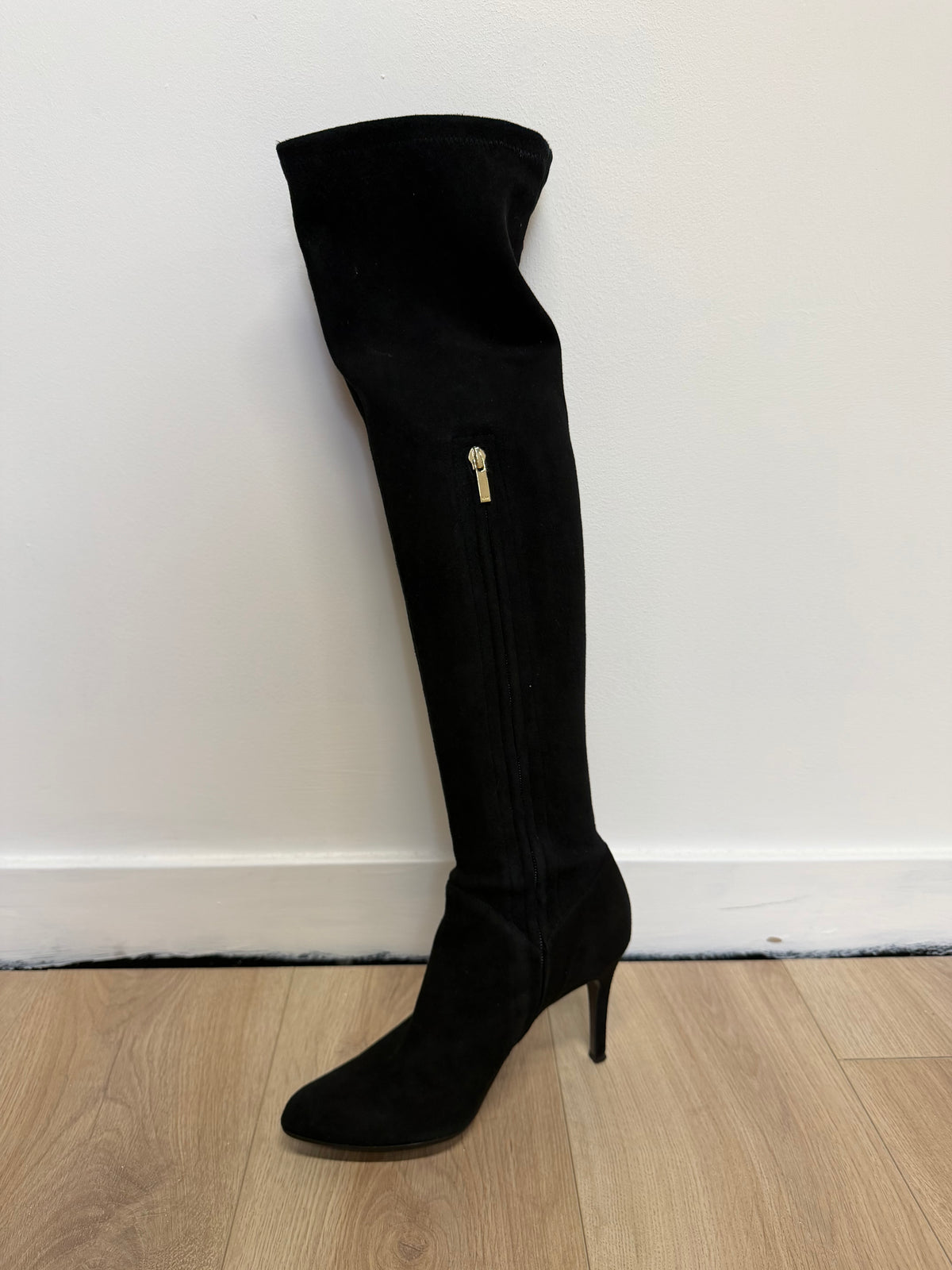 Preloved Karen Millen Knee High Boots, Size 5 Black