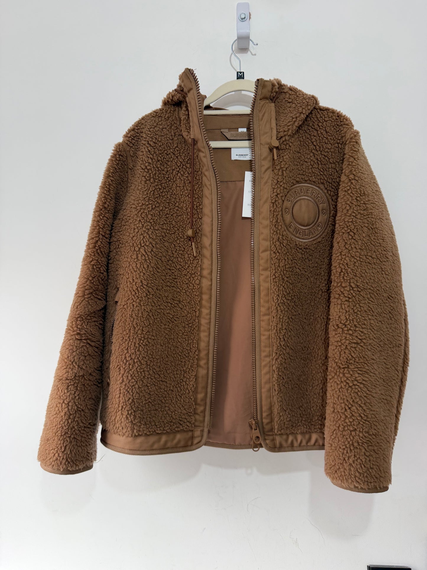 Preloved Burberry Teddy Coat Size 10 Camel