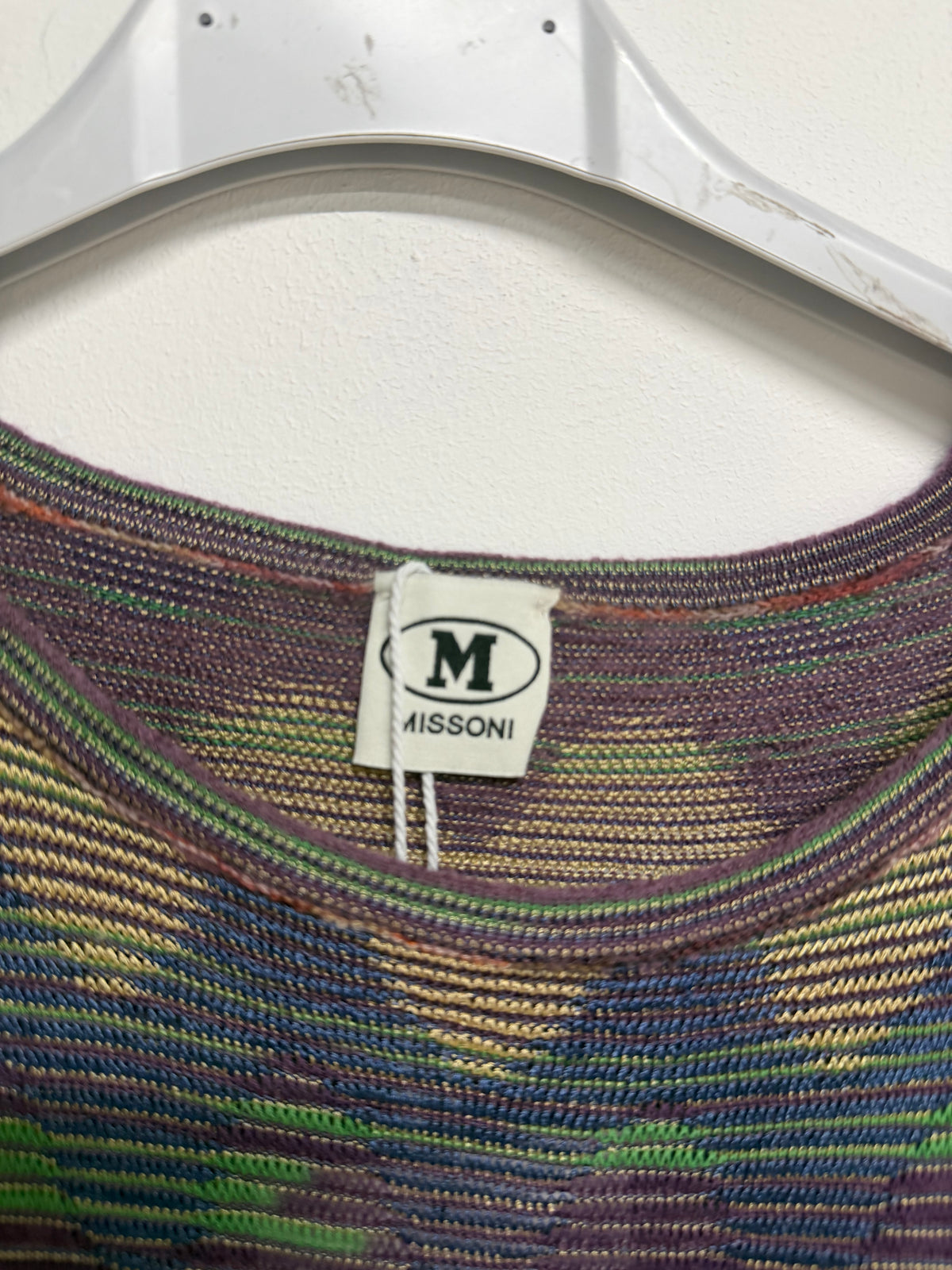 Preloved Missoni Long Sleeve Top Size L Fits a 12 Purple