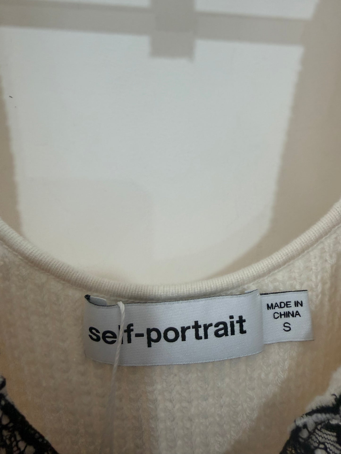 Preloved, White Self-Portrait Dress, UK 8