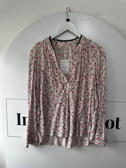 Floral Zadig & Voltaire Blouse, Size M/L