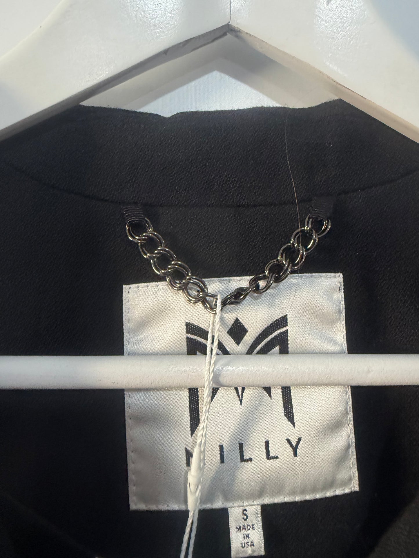 Black/Green Milly Jacket, Size S but fits 10/12