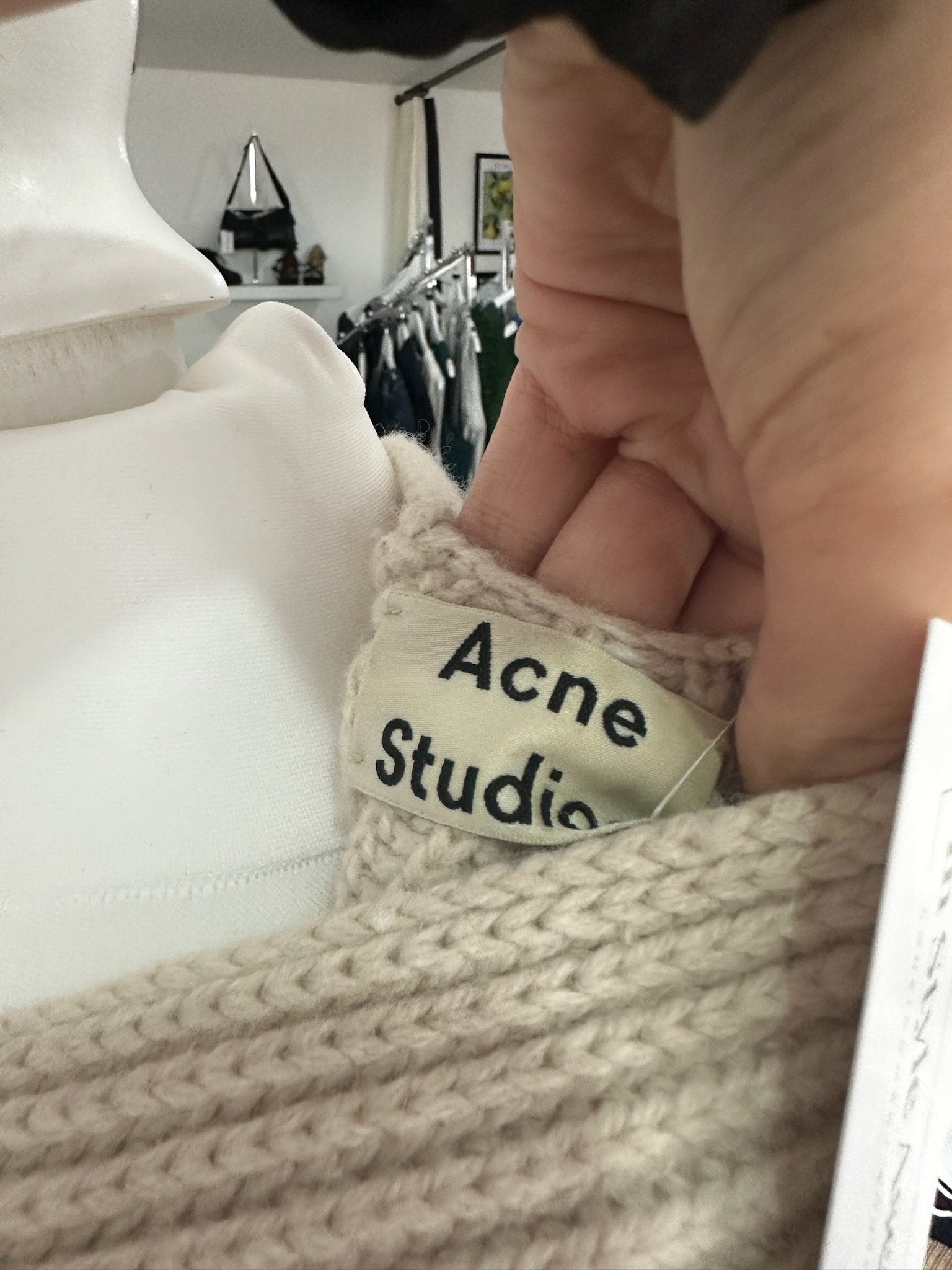 Acne Studio Cream Jumper - S