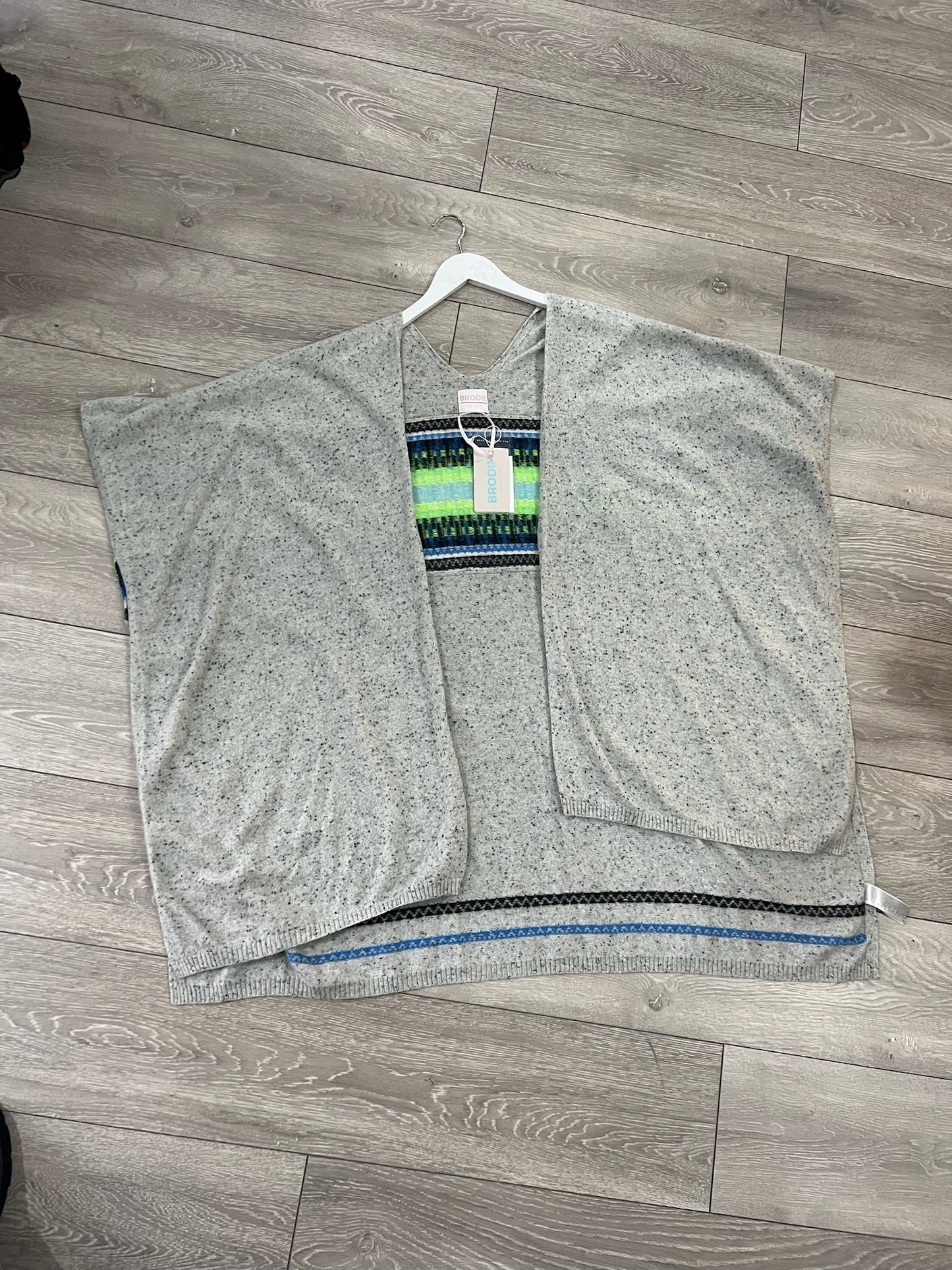 Grey Pattern Brodie Cardigan, One Size BNWT