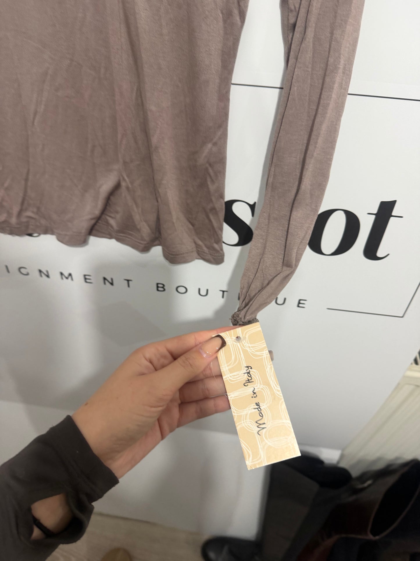 Taupe Boutique Top, Small