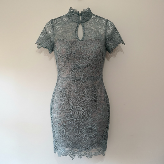 Preloved, Blue Self-Portrait Dress, UK 10