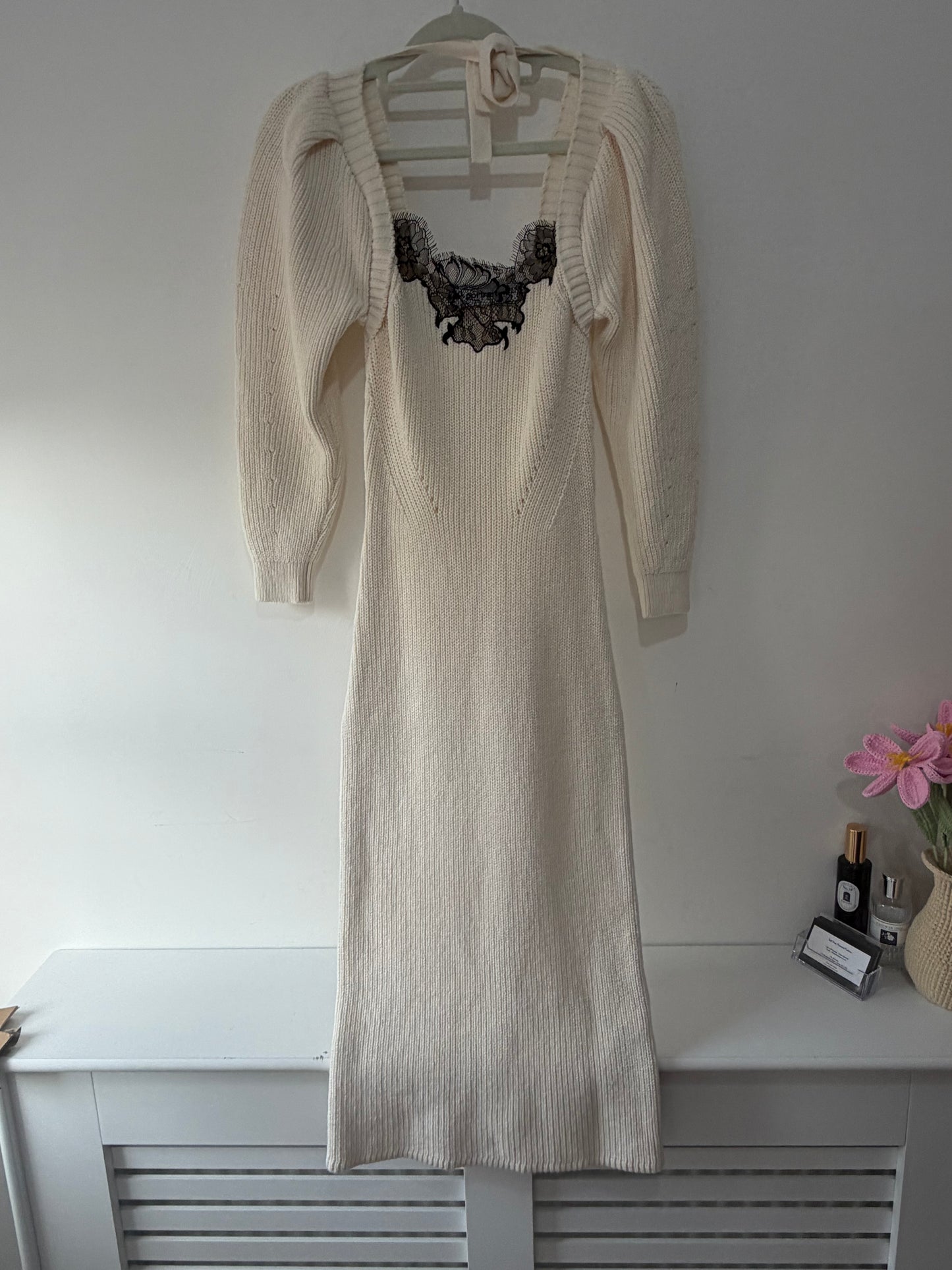 Preloved, White Self-Portrait Dress, UK 8