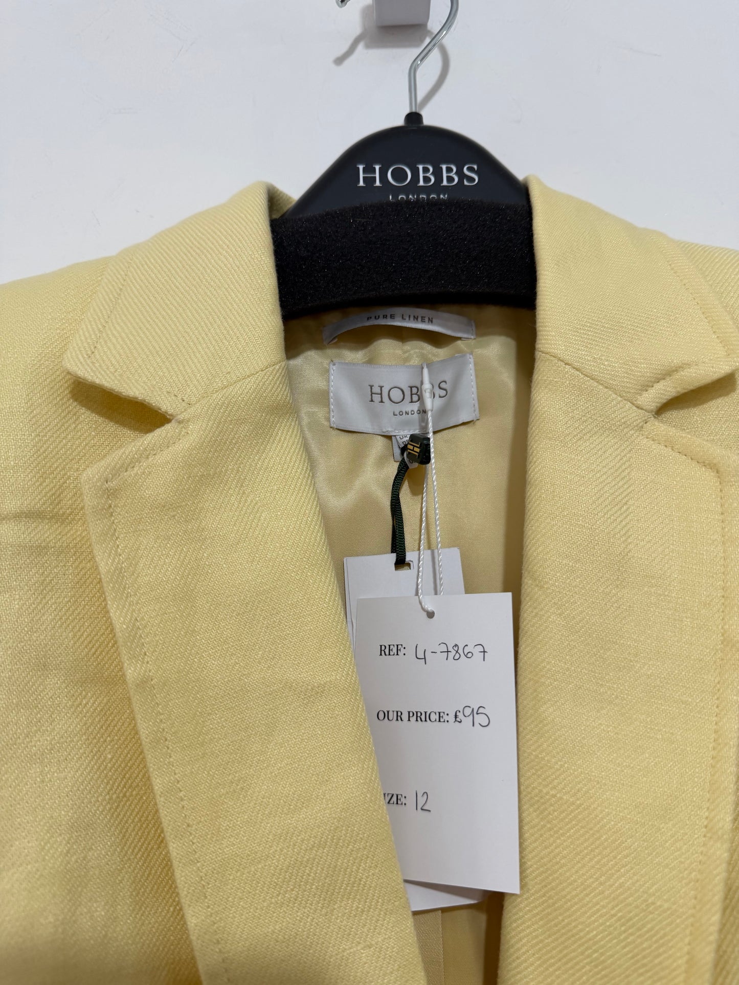 Preloved Yellow Hobbs BNWT Blazer, 12