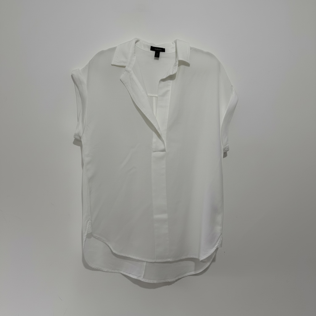 Pre-owned, White J Crew Shirt, Size UK 12