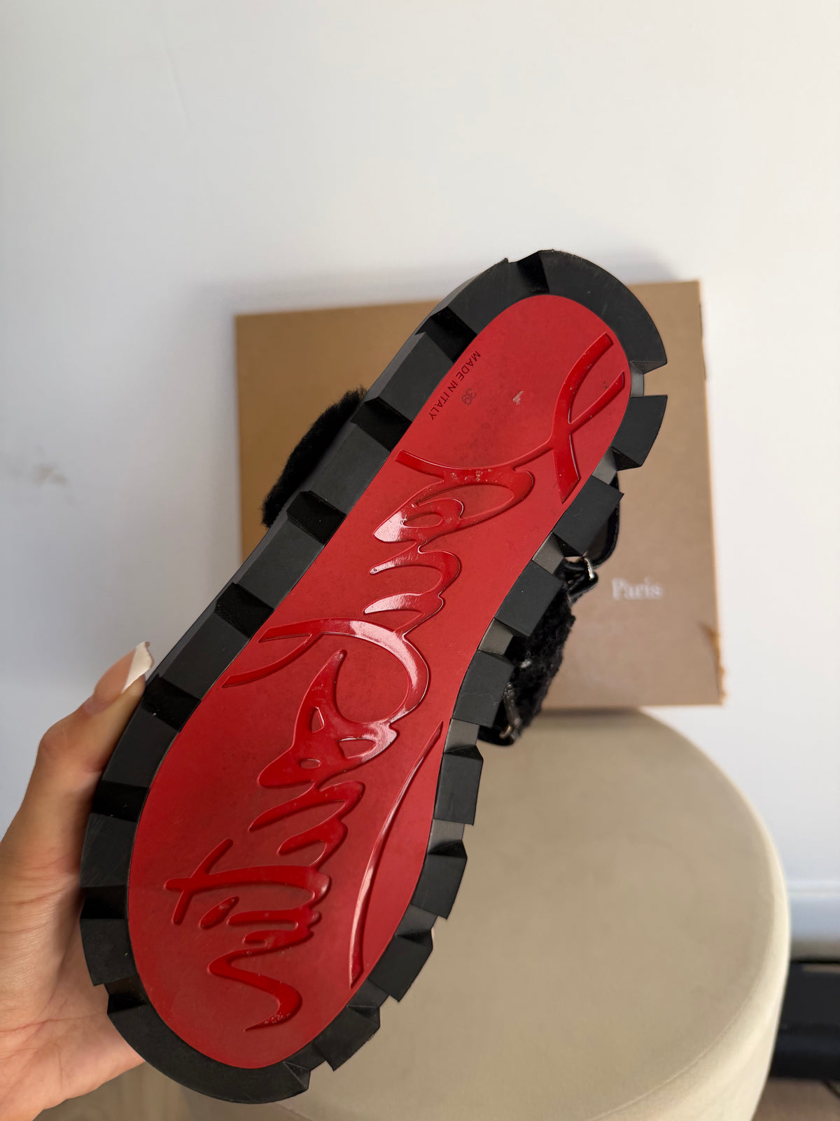 Preloved Christian Louboutin Sandals Size 6 - 39 Black