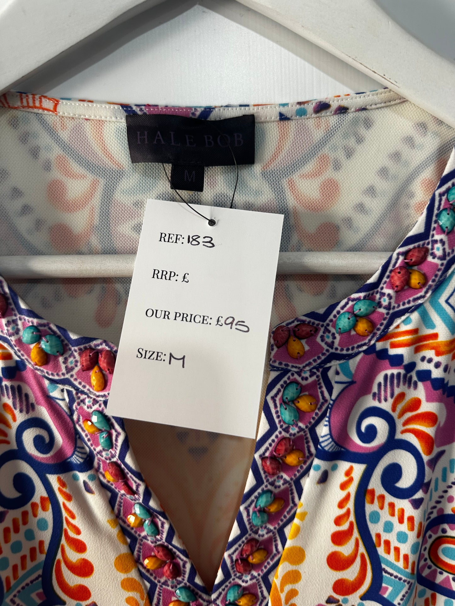 Orange Hale Bob Summer Dress, Size M 10-12
