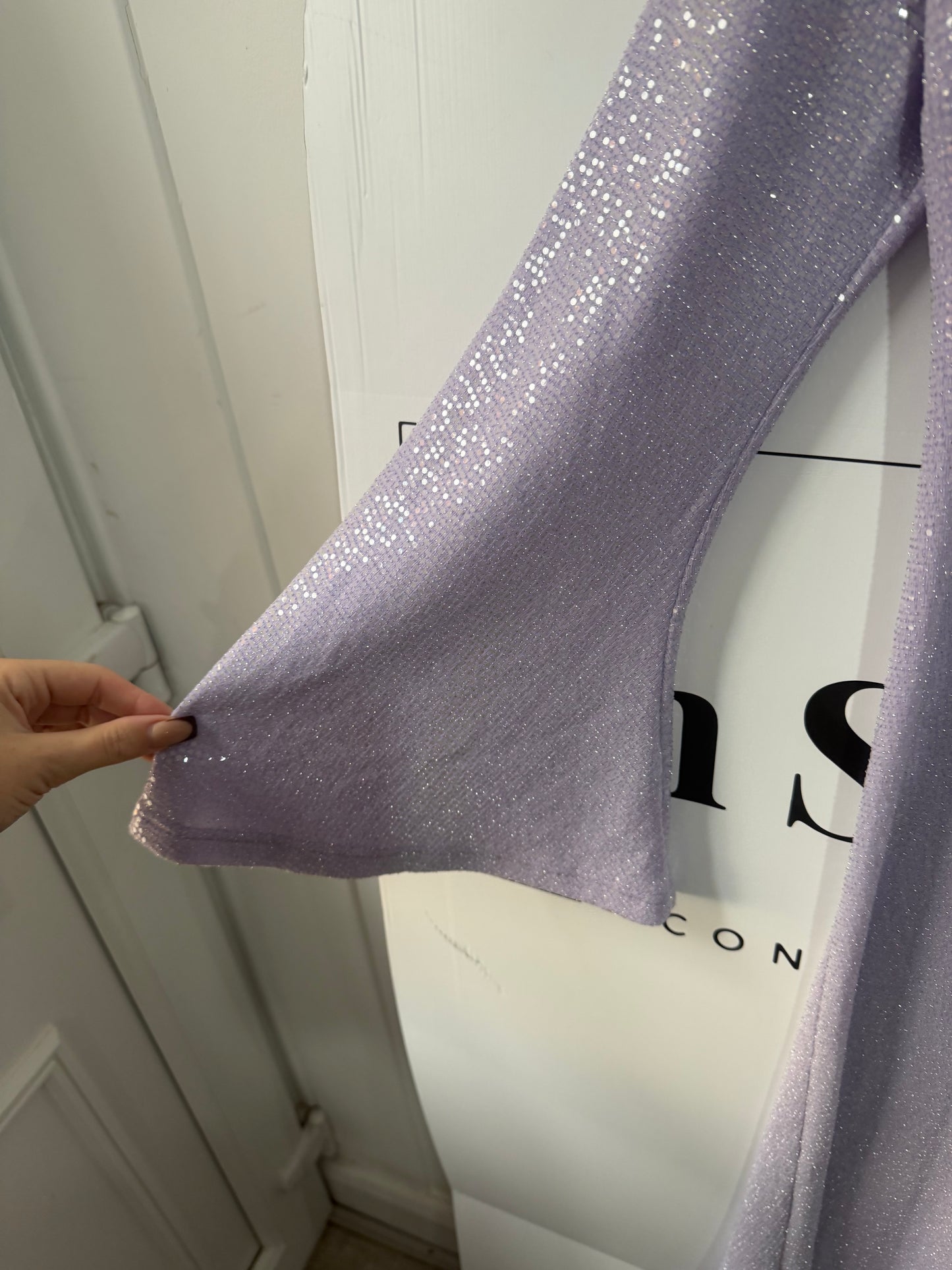 Purple Sparkle Dodo Bar Or Dress, Size 44 - UK 12