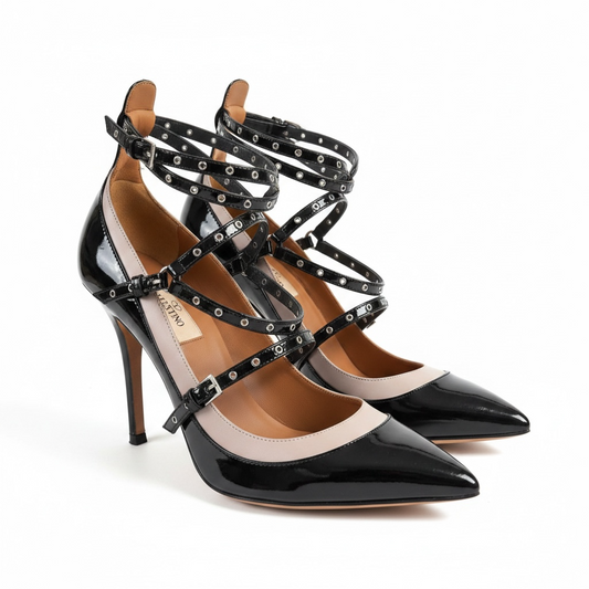 Pre-owned black Valentino Heels, Size 36 Uk 3.5