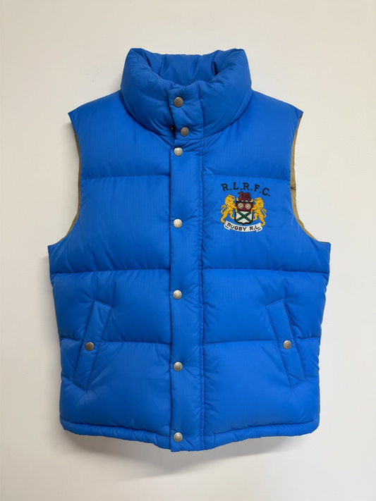 Preloved Rugby by Ralph Lauren Water Repellent Gilet Size Small Bright blue