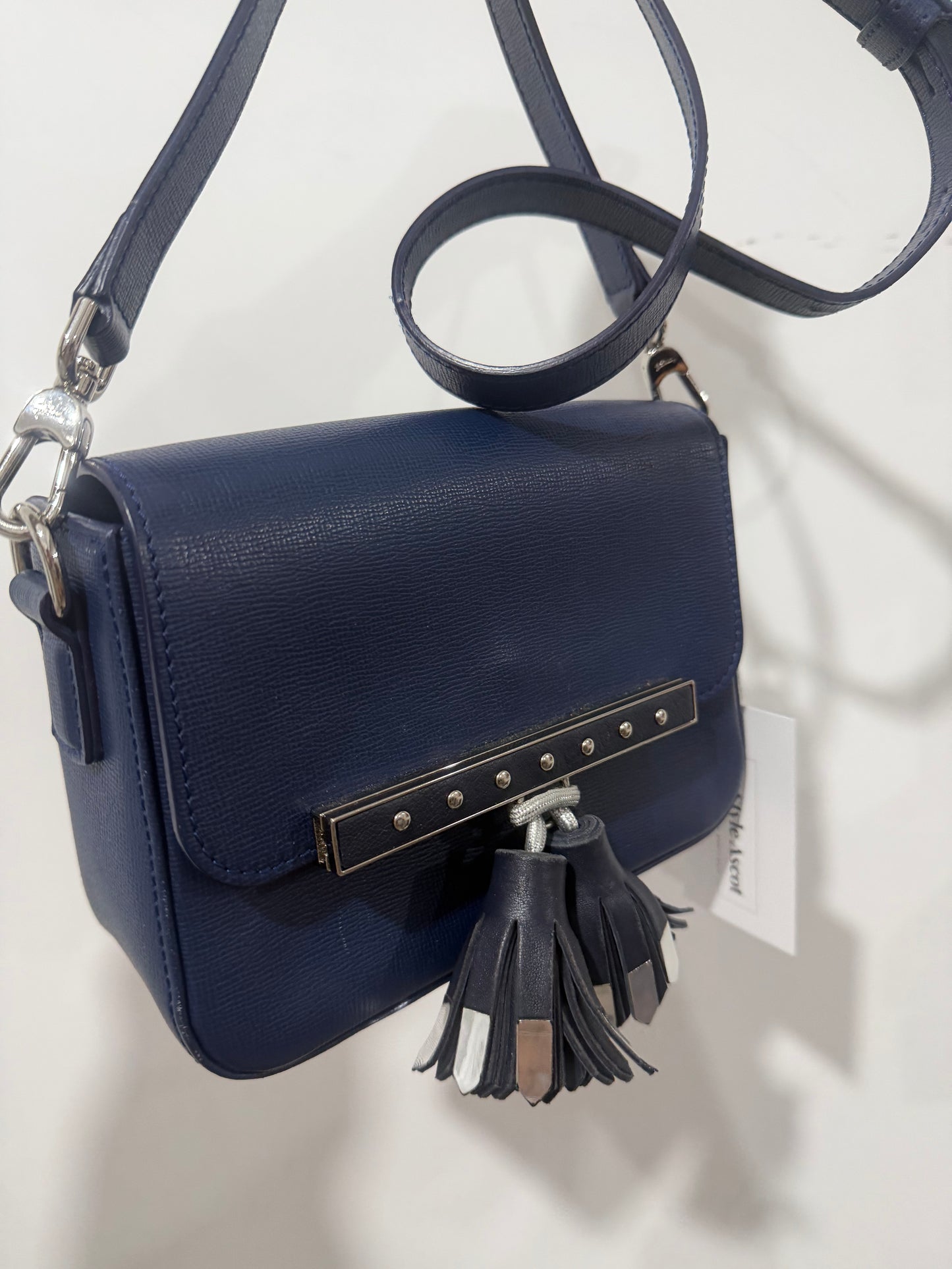 Navy Longchamp Crossbody Bag, Small