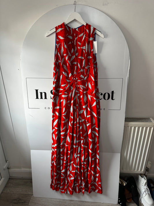 Red DVF Dress, XL