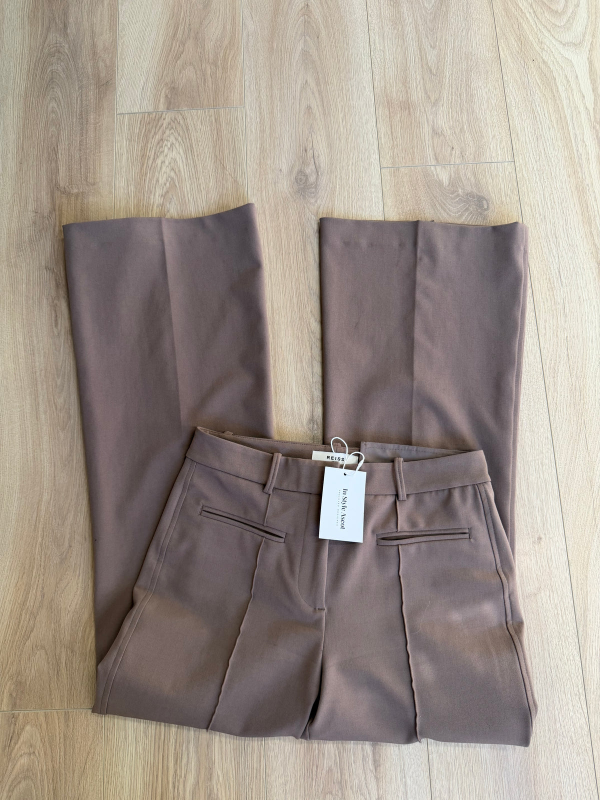 Preloved Reiss Trousers Size 10 Petite Beige
