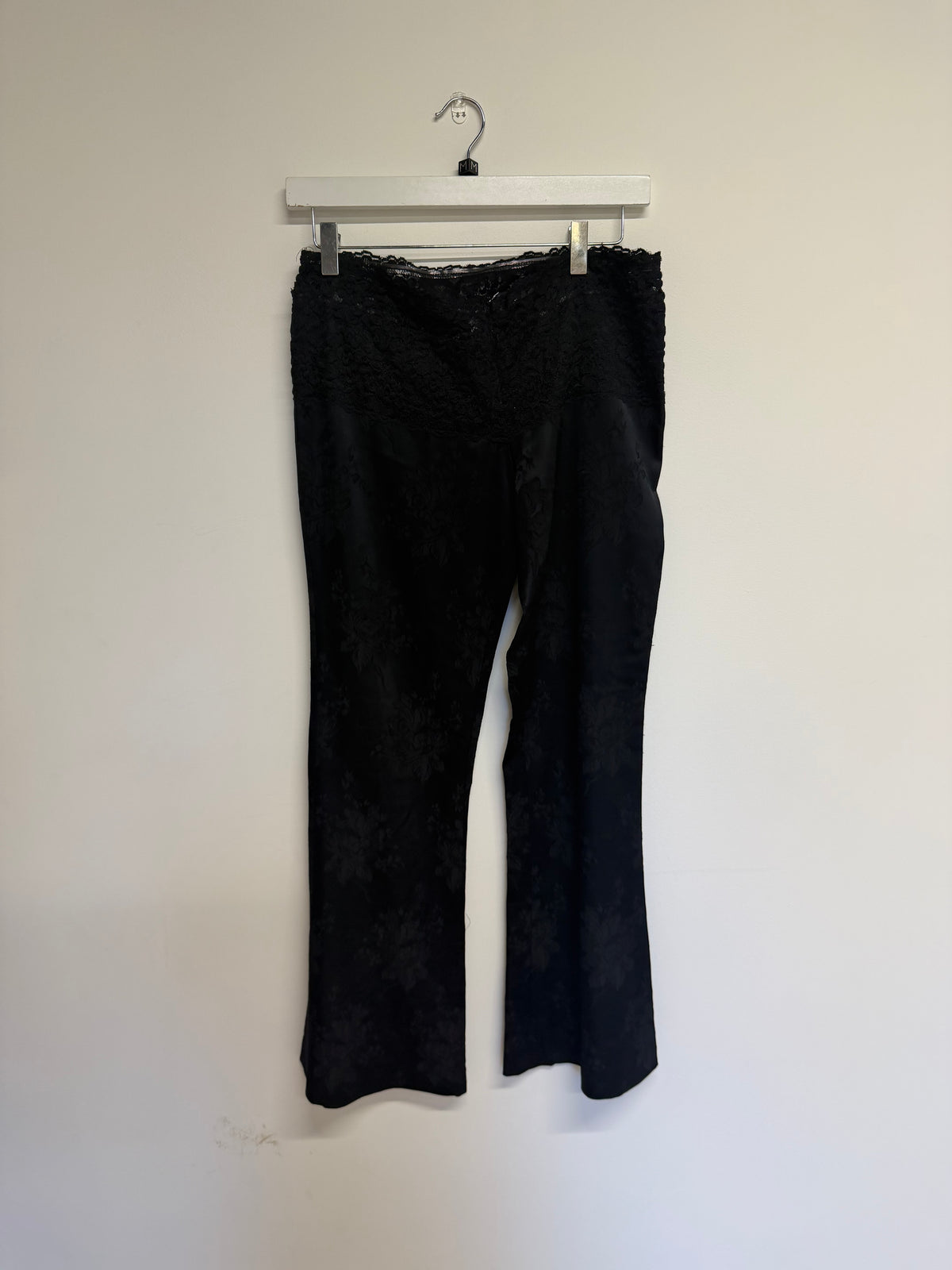 Preloved Kookai Trousers Size 40 Black Floral