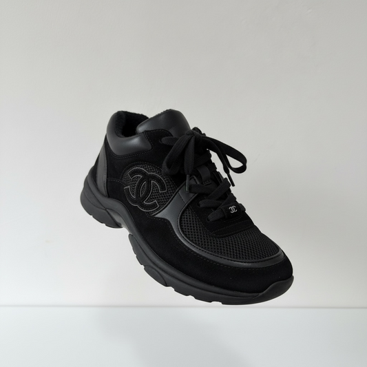 Pre-owned, Black Chanel Trainers Sneakers, CC Size 5 (38)