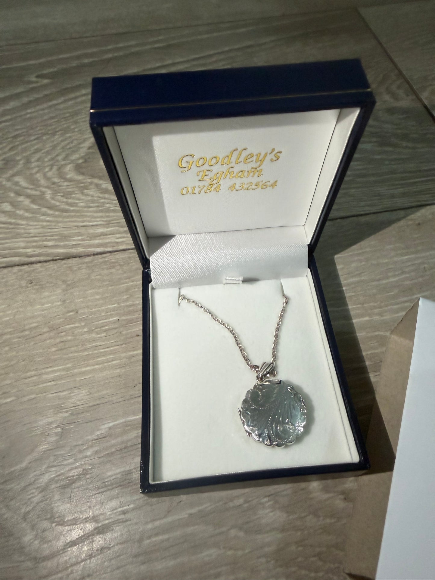 Silver Locket Goodley's Necklace
