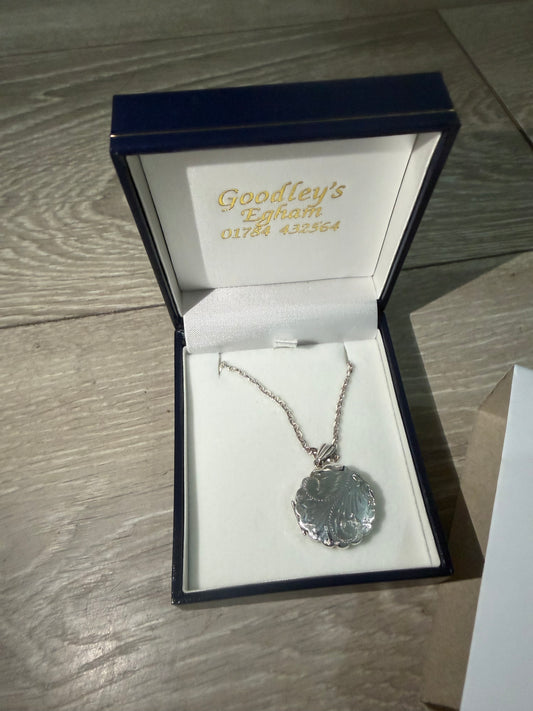 Silver Locket Goodley's Necklace