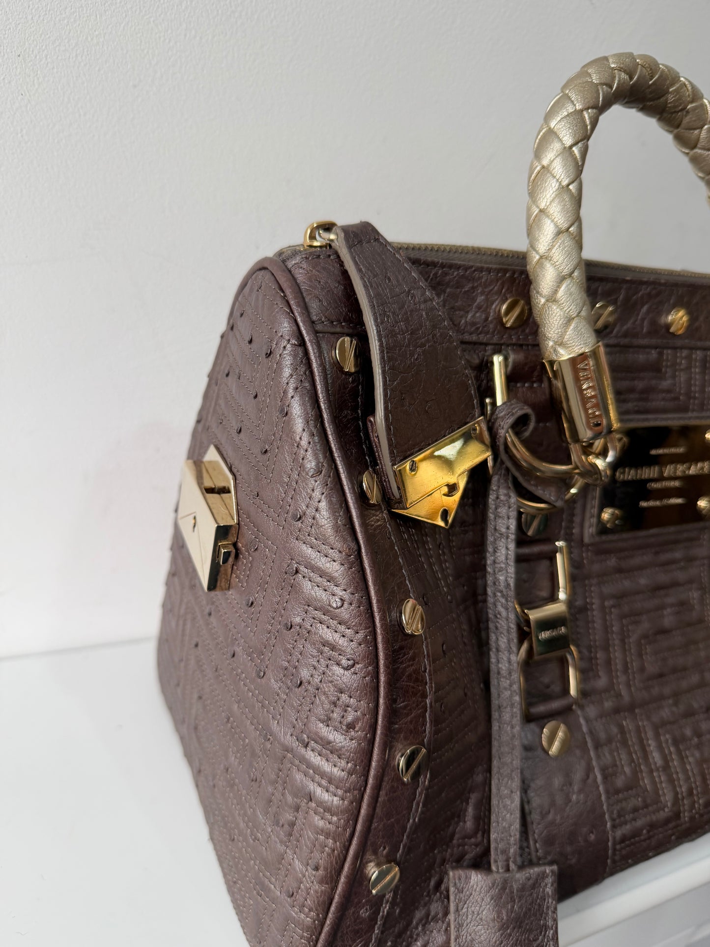 Preloved Gianni Versace Handbag Bronze
