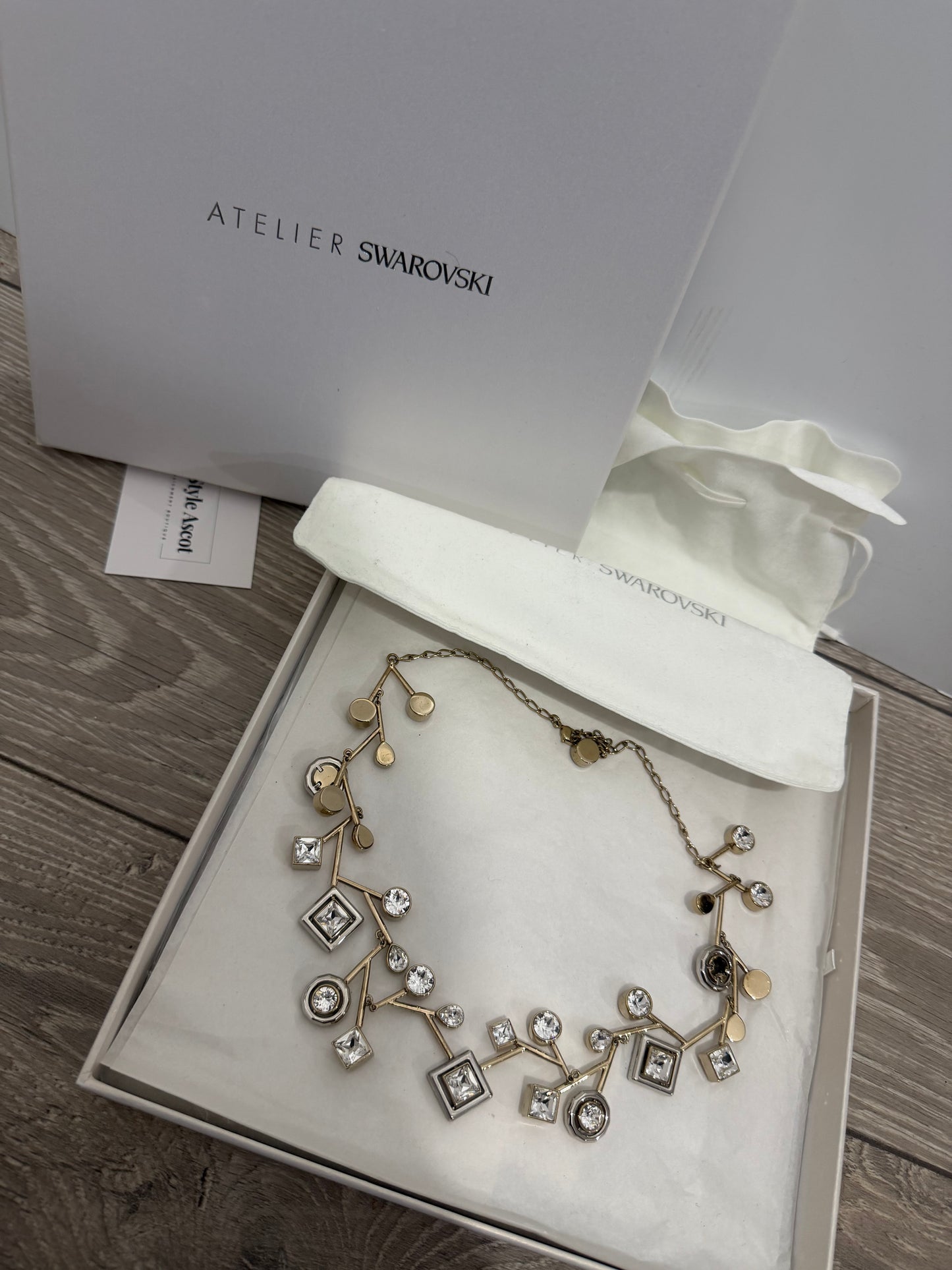 Crystal & Gold Hardware Swarovski Atelier Necklace