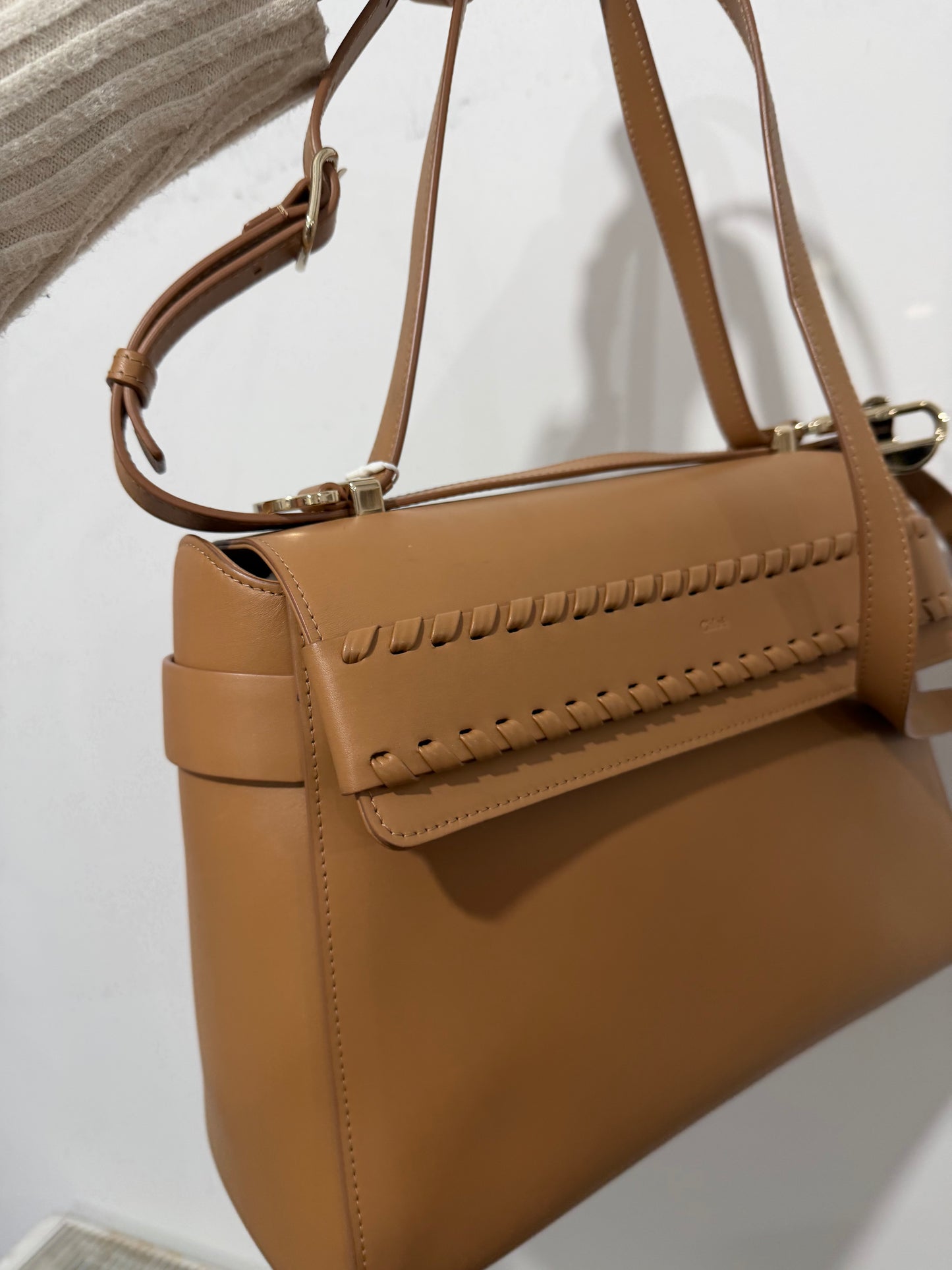 Brown Chloé Handbag Nacha Bag, 32cm W   25cm H
