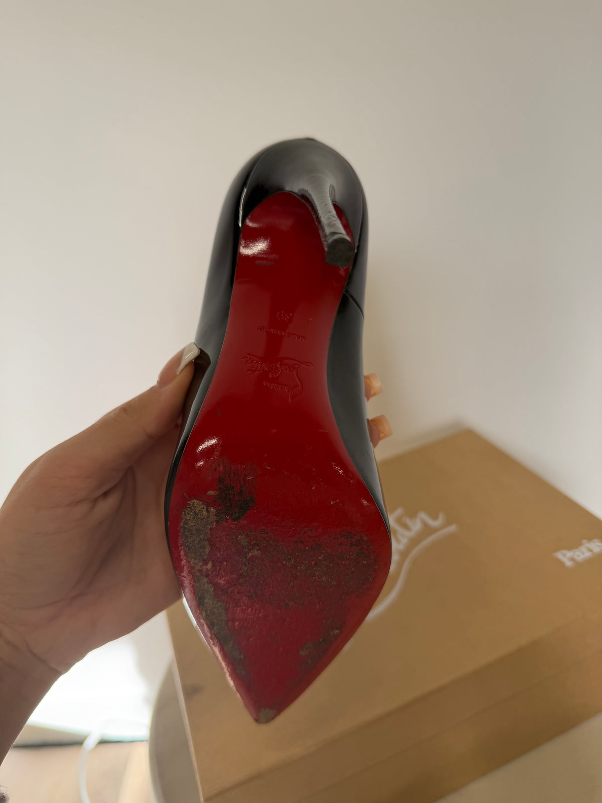 Preloved Christian Louboutin Shoes, Size 6 Black