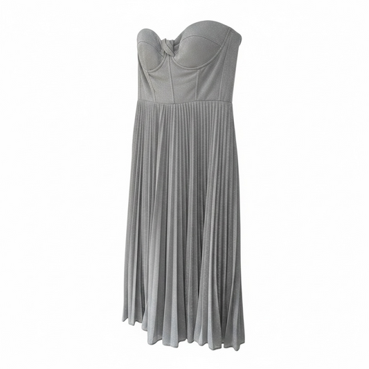 Preloved, Silver Nataliya Couture Dress, Size 12