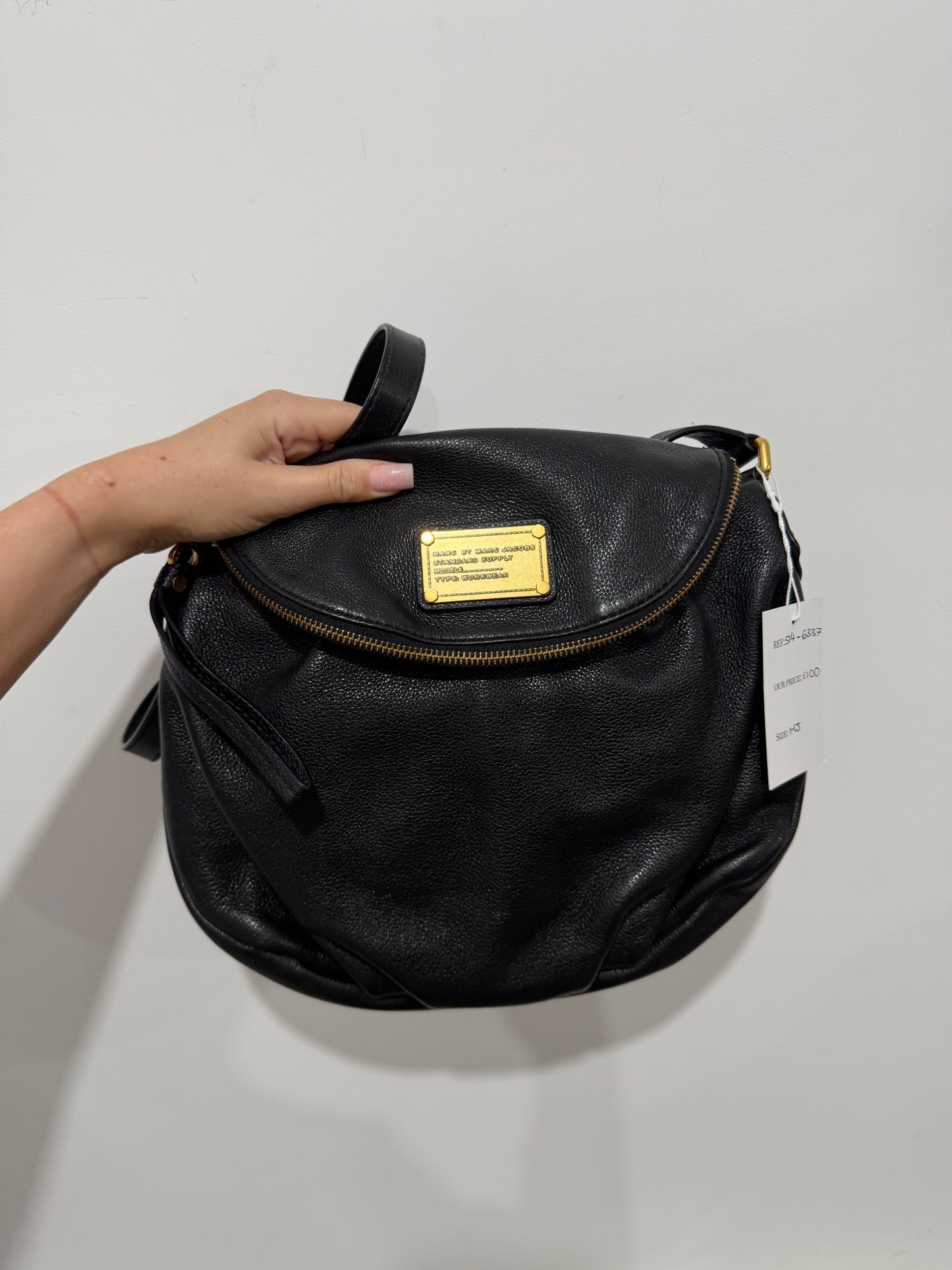 Black and Gold Marc by Marc Jacobs Crossbody Bag