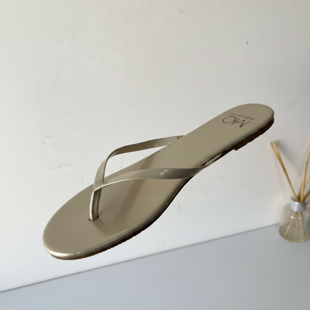 Pre-loved Gold Melissa Obabash Sandals, 7
