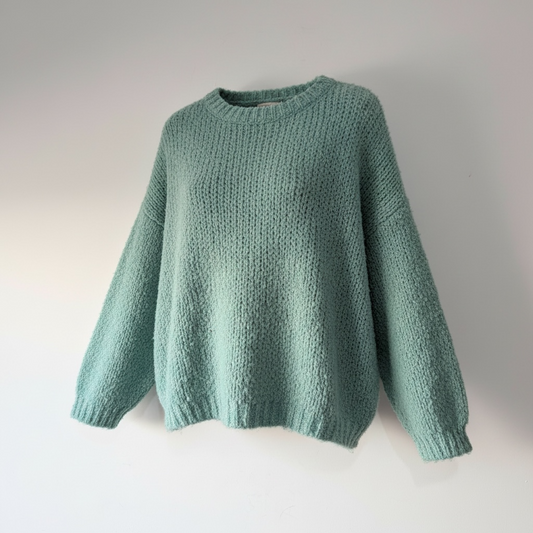 Pre-owned, Turquoise April Vintage Jumper, Size S (Oversized on a M)