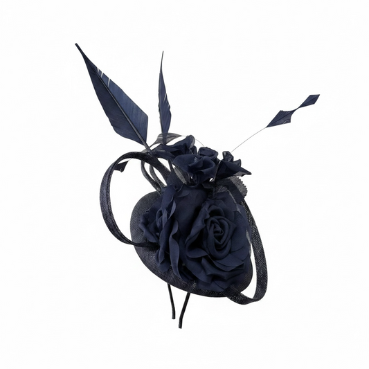 Navy Snoxell & Gwyther Pillbox Fascinator