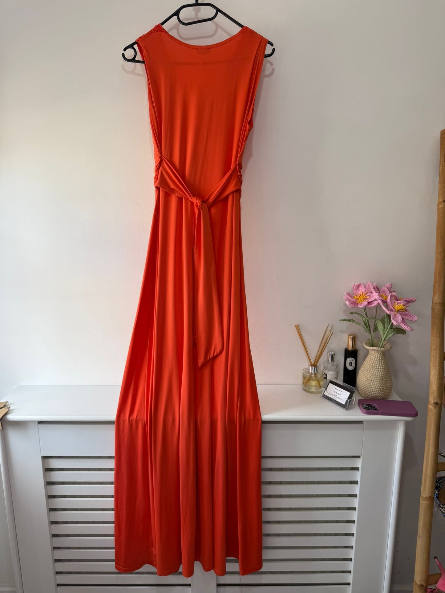Preloved Orange/Coral Ingenue Dress, Size 10
