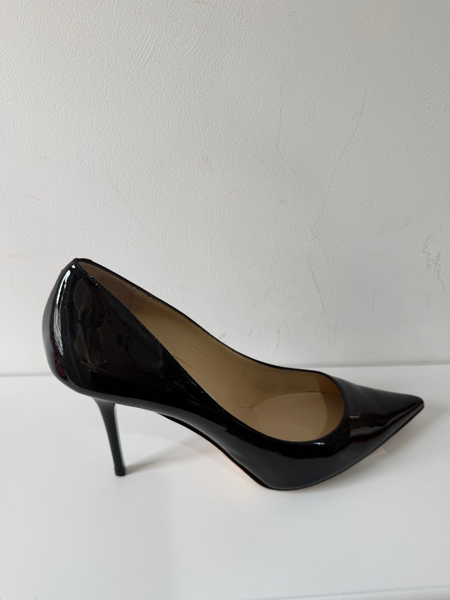 Preloved, Black Jimmy Choo Heels, Size 39.5 (UK 6.5)