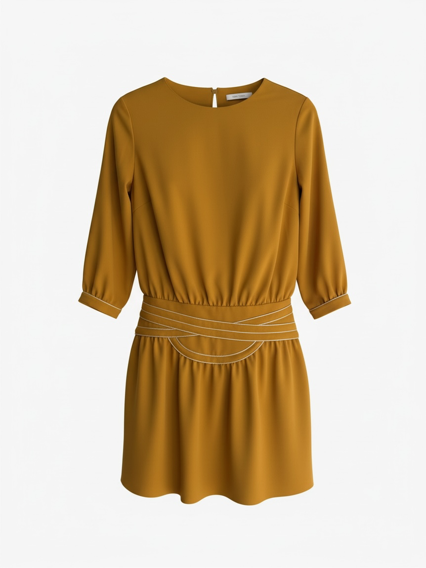 Preloved Bgo & Co Dress Medium Yellow