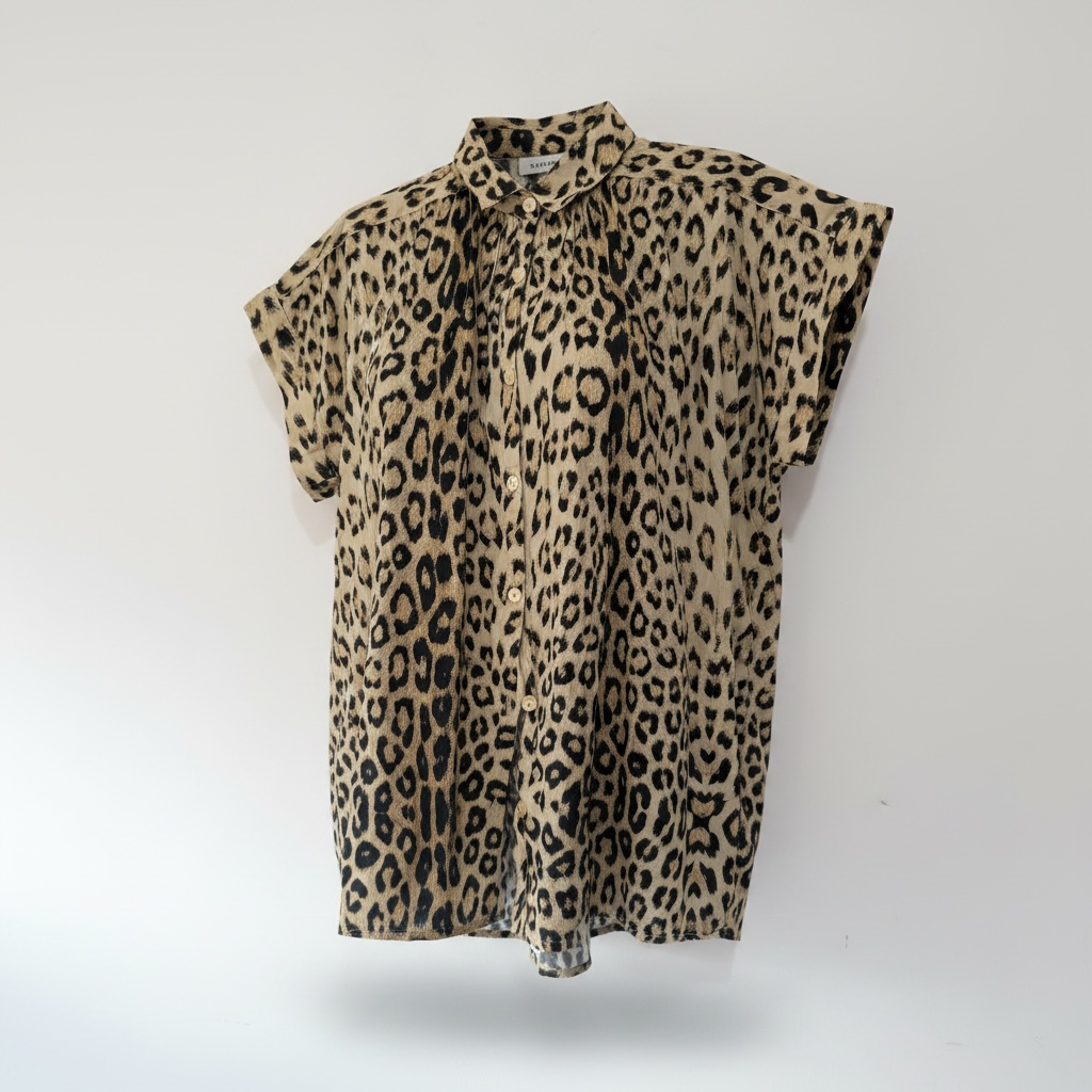 Preloved Leopard BNWT Notshy Shirt, M