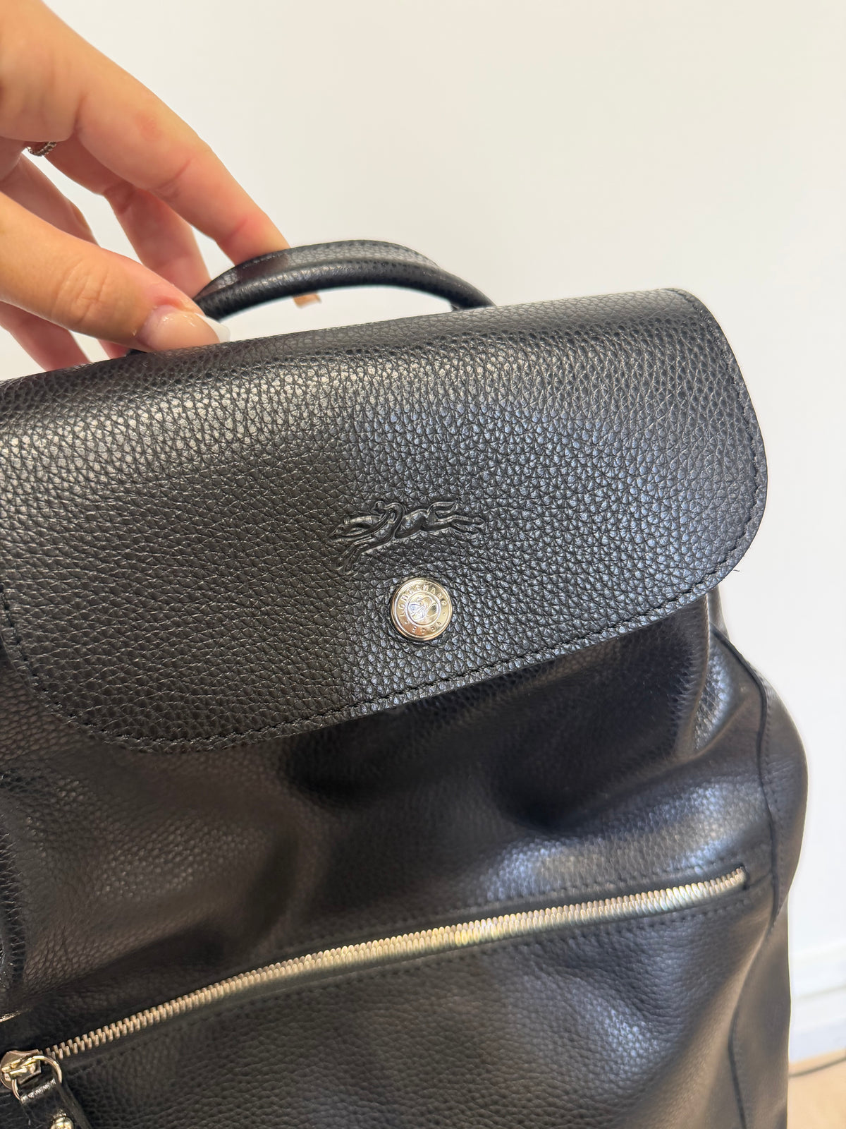 Preloved Longchamp Backpack Black